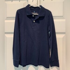 J. Crew long sleeve navy polo boys small